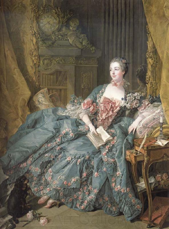 Francois Boucher Madame de Pompadour Norge oil painting art